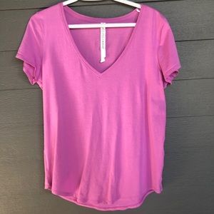 Lululemon Love Tee V in Magenta Glow